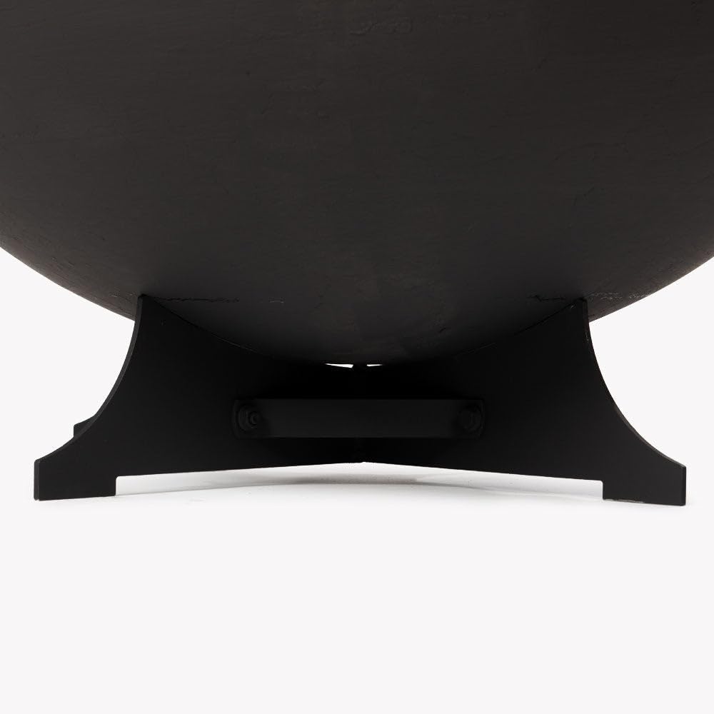 32in Cast Iron Wood Burning Fire Pit with Screen and Poker C283926