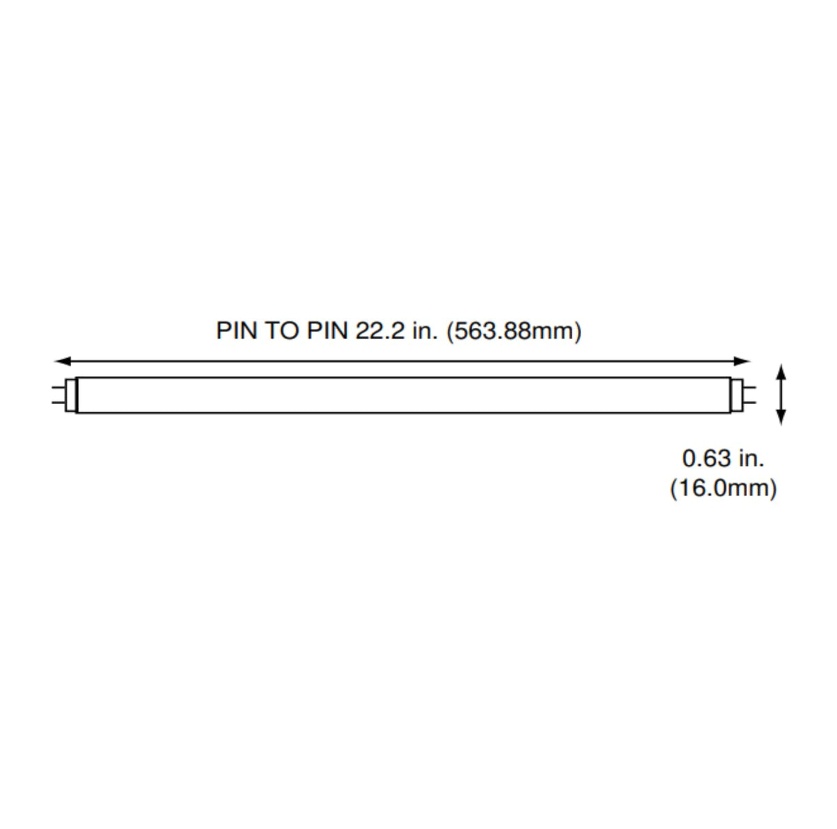 24 Inch 24W 4100K Cool White T5 Fluorescent Bulb Pack of 6 P945