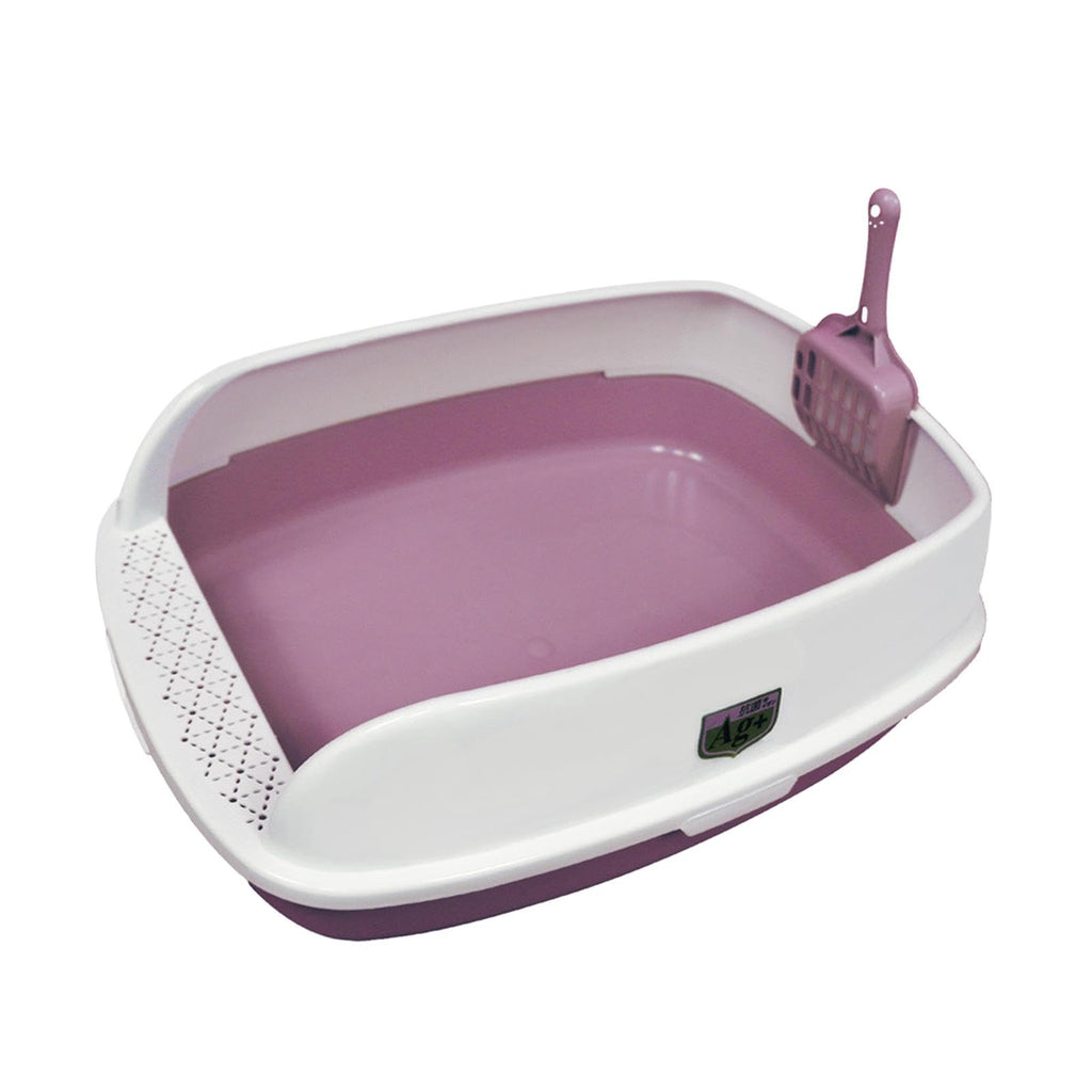 Pink Semi Enclosed Cat Litter Box Q21270