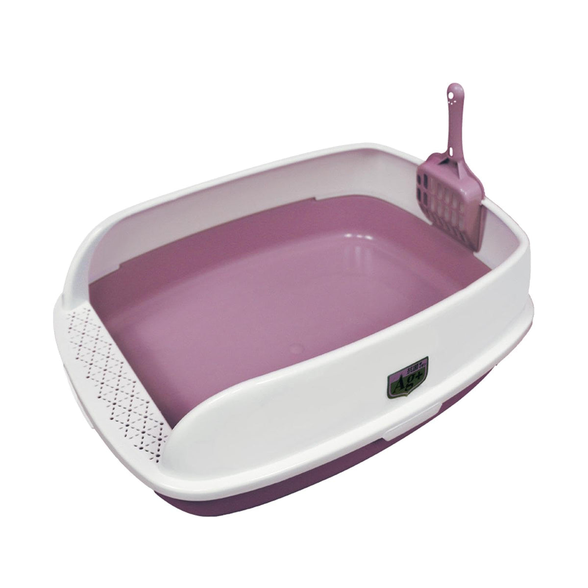 Pink Semi Enclosed Cat Litter Box Q21270