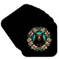 Black Bear Yucca Flower Tattoo Set of 8 Coasters W8073