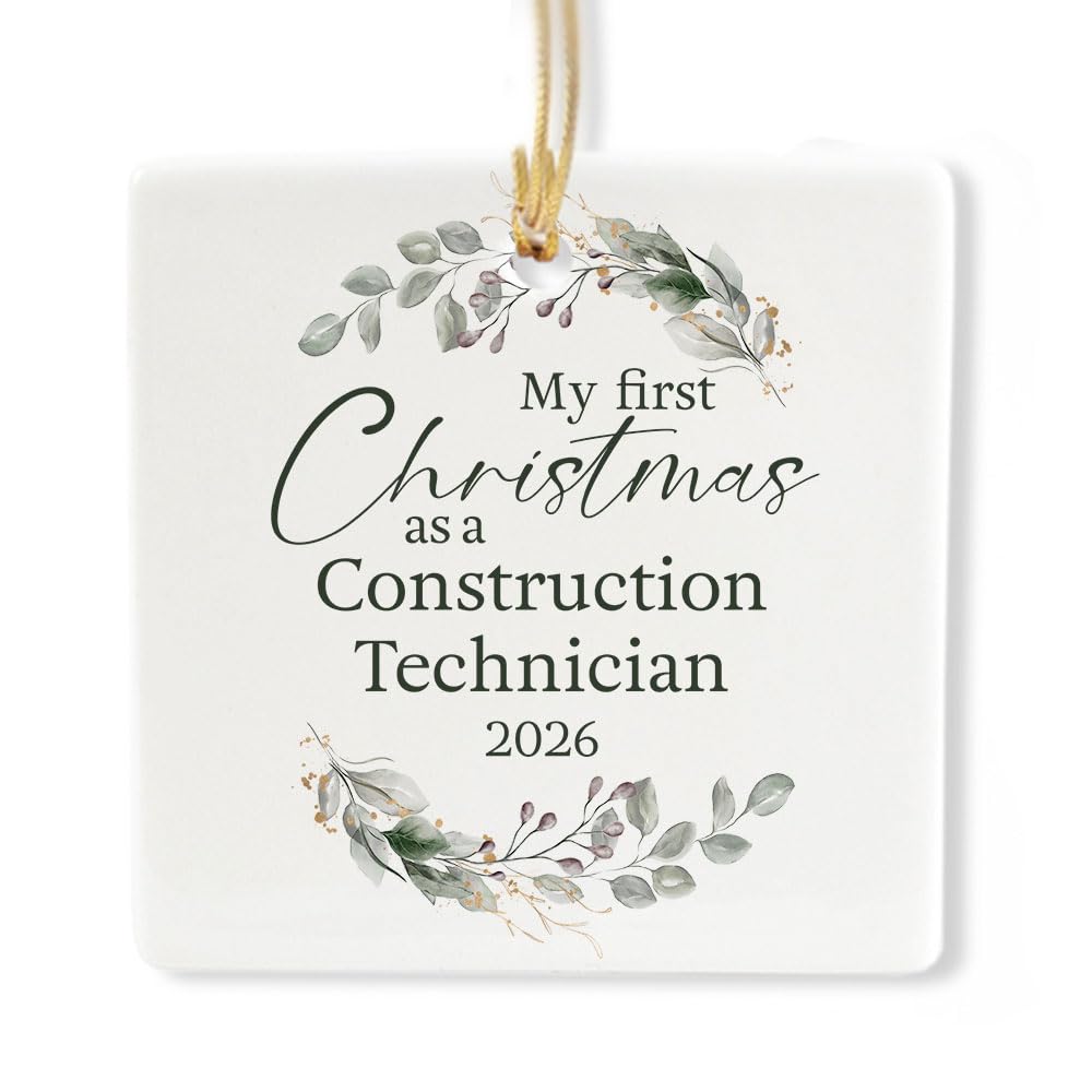 Ceramic 3-inch Square Ornament H680109