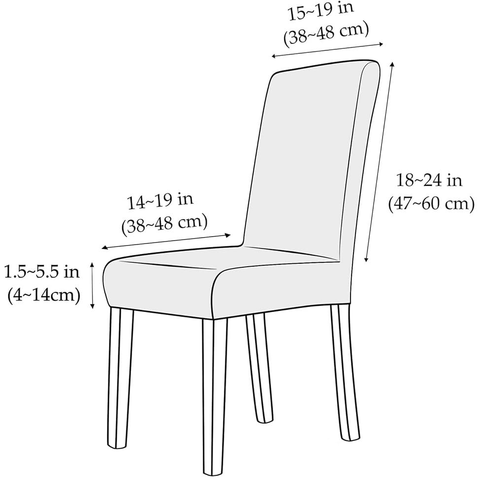 Black 2PCS Waterproof PU Leather Dining Chair Covers N717104