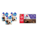 Dark Chocolate Protein Shake, 15g Protein, 2g Net Carb, 12 Count & Peanut Butter Cups, 0g Sugar, 20 Count U731