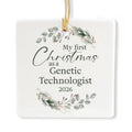 Ceramic 3-inch Square Ornament C209
