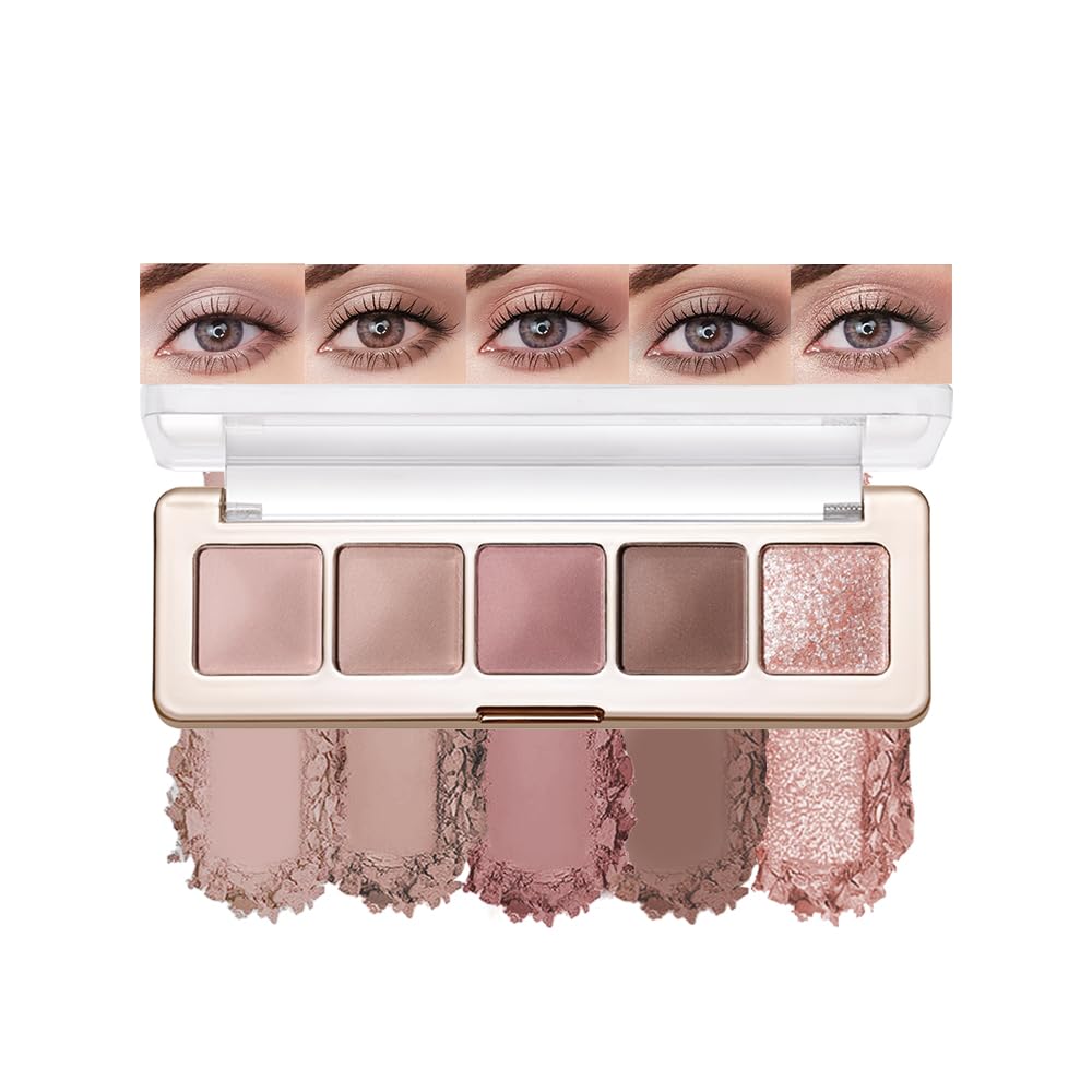 Pink Brown Neutral Matte Eyeshadow Palette O807135