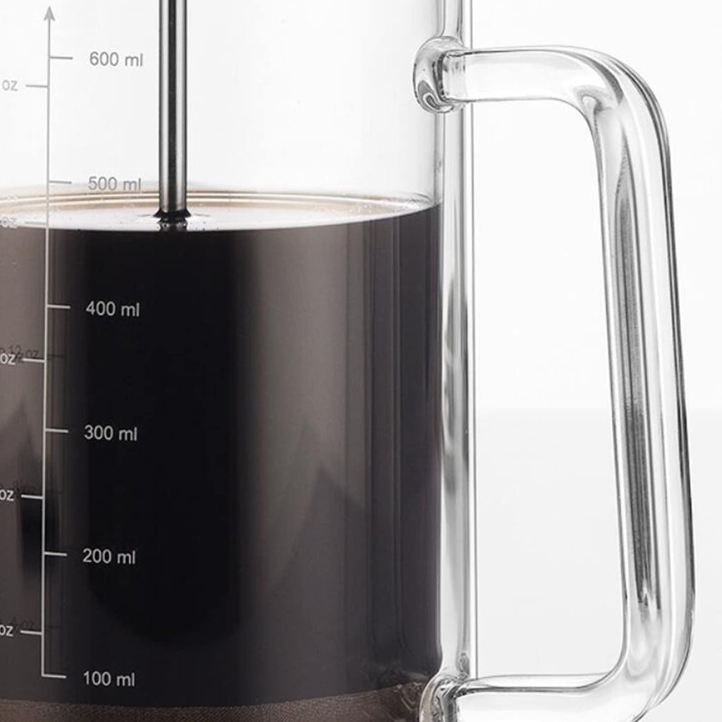 Double Walled Borosilicate Glass Coffee Pot J7277
