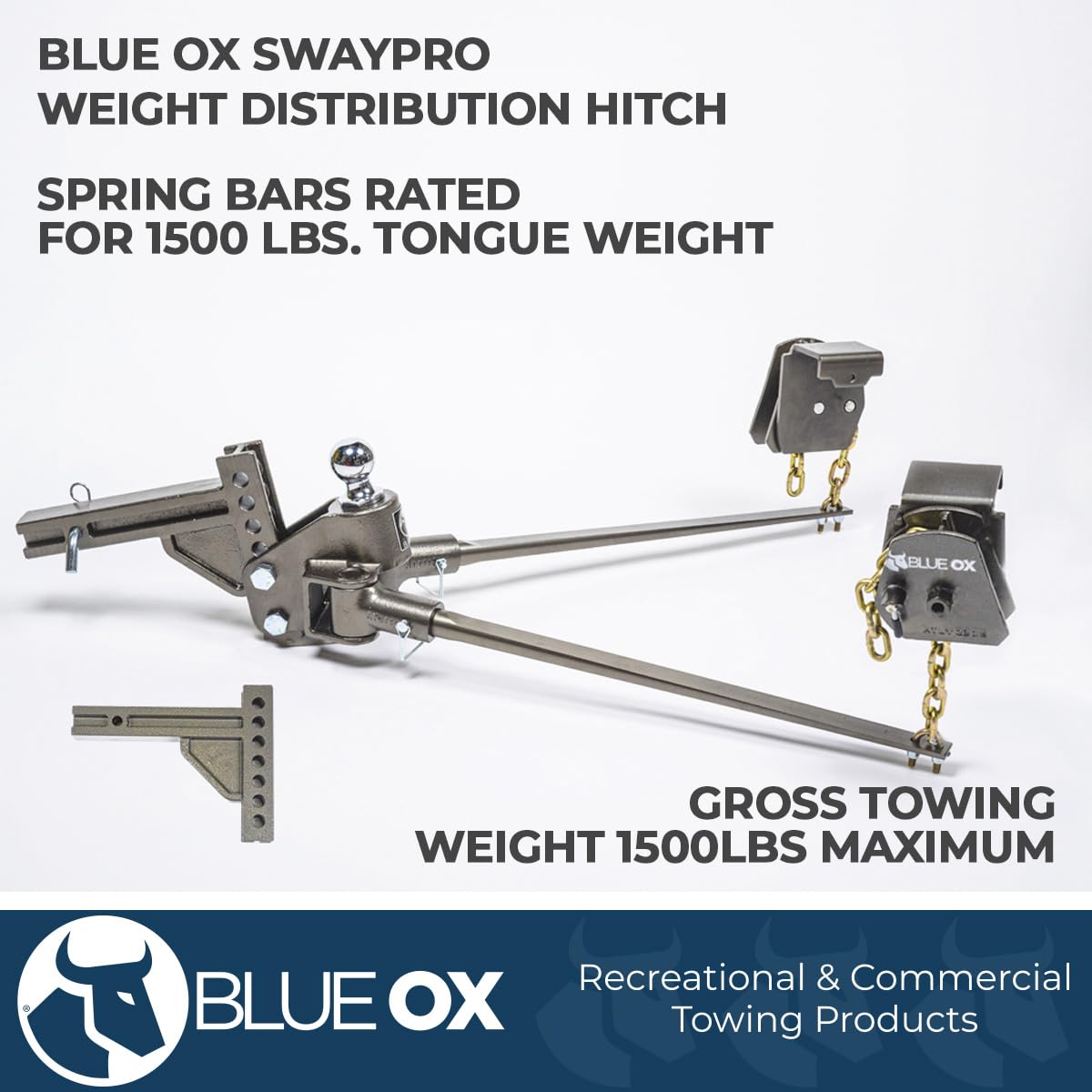Weight Distributing Hitch 9 Hole Shank 2000lbs Tongue 20000lbs Towing T6435