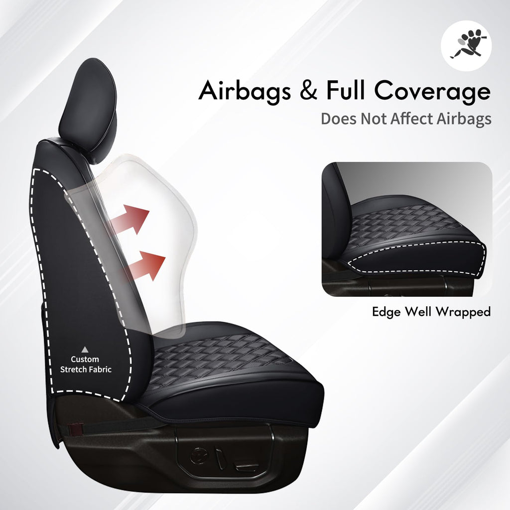Leather Full Set Pickup Truck Seat Covers V1558
