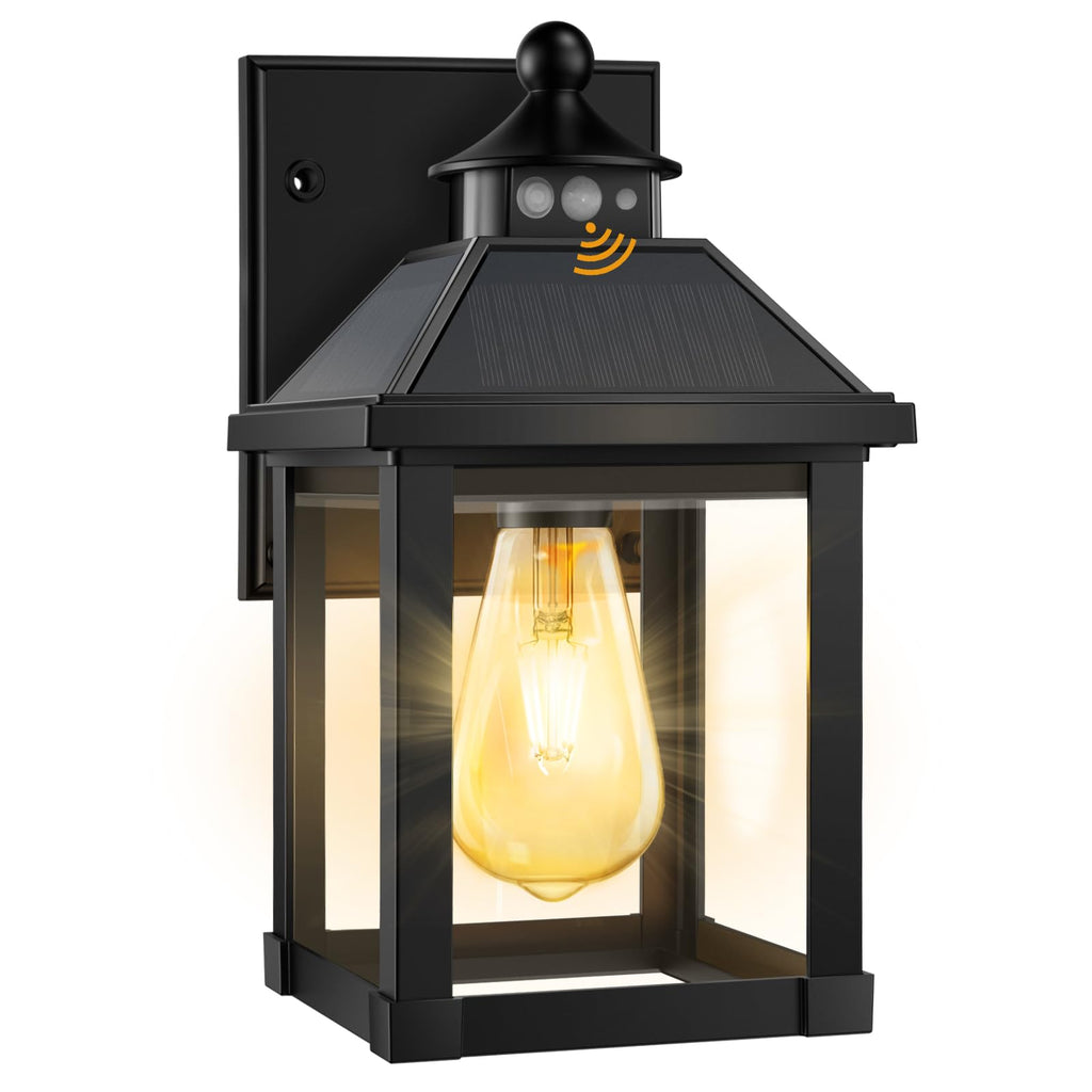 Solar Porch Lights Outdoor Dusk to Dawn with Motion Sensor T534