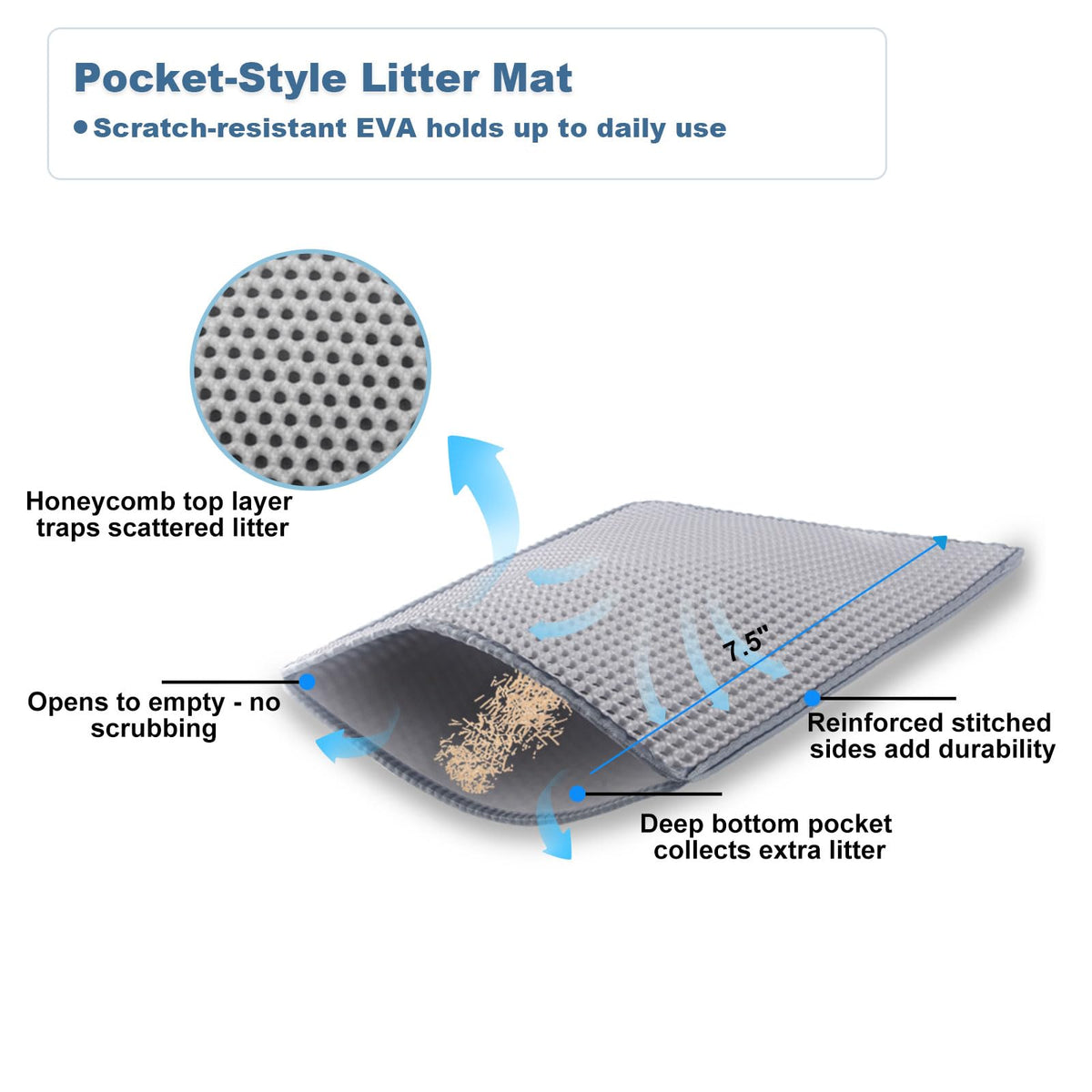 XL Stainless Steel Cat Litter Box with Lid L441443