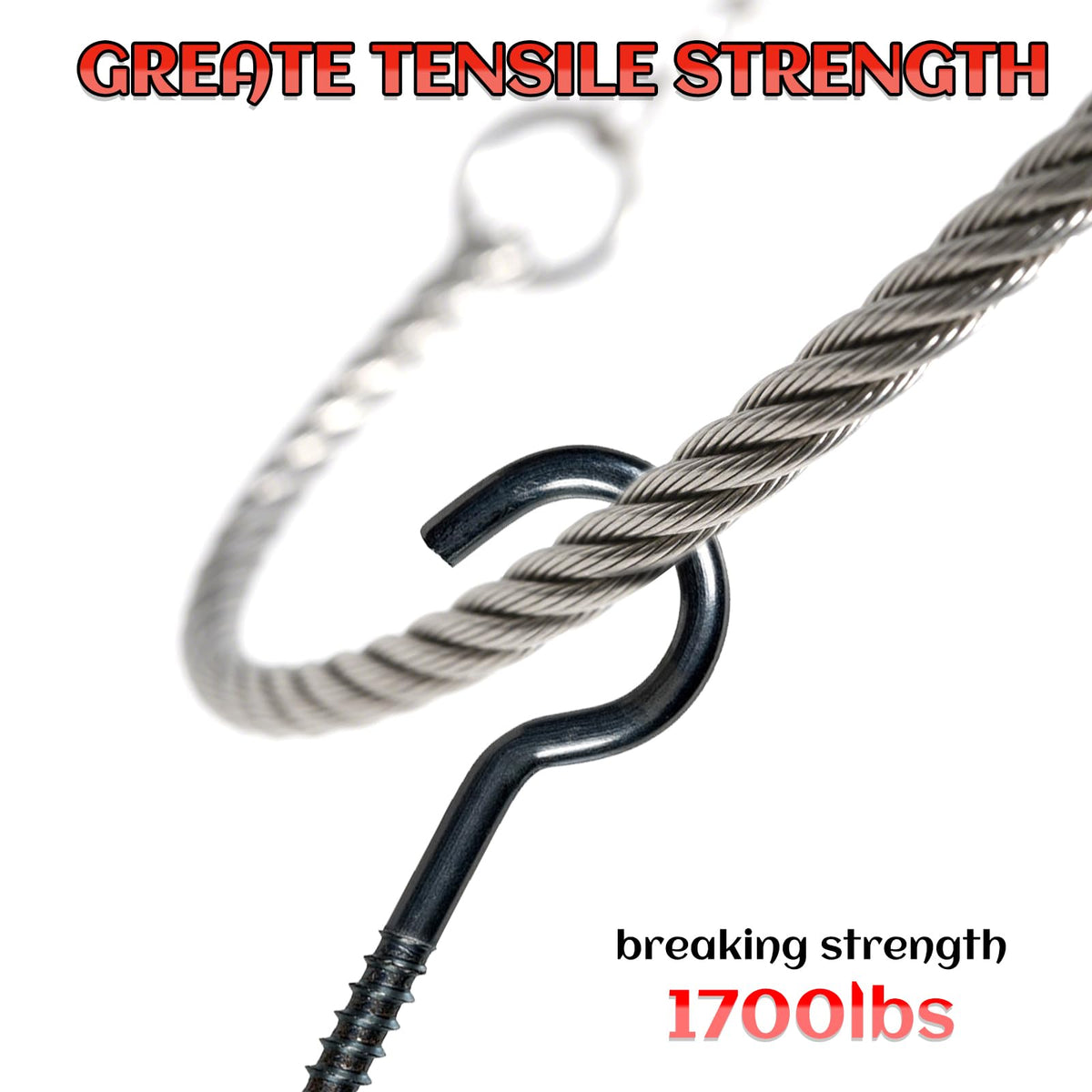 1/8 Inch Stainless Steel Cable 100FT 7x7 Strand Core O1175