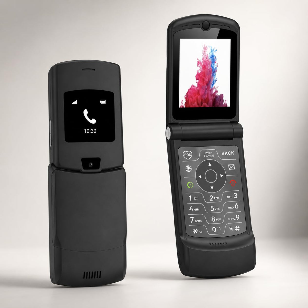 4G LTE Flip Phone, Android 11 Go, Dual Screens, 2GB RAM 16GB Storage F431948