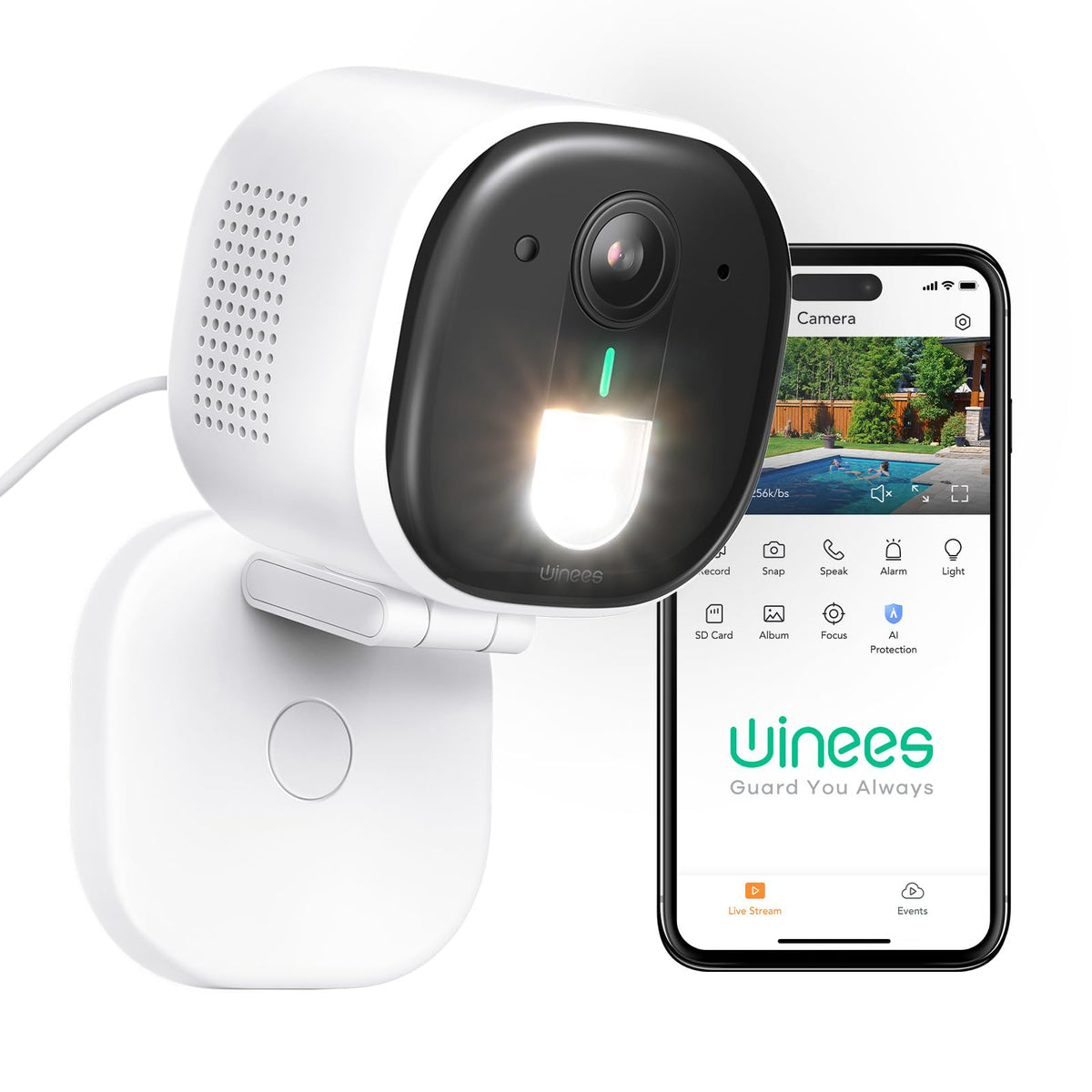 Wired 2K Wi-Fi Security Cameras G670