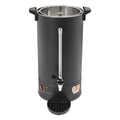 25L Stainless Steel Coffee Urn Hot Water Dispenser Commercial Electric Brewer with Drip Tray Black E318