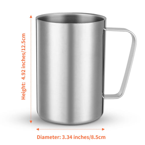 2 Pcs 16.9oz Stainless Steel Double Wall Vacuum Insulated Mug K9917