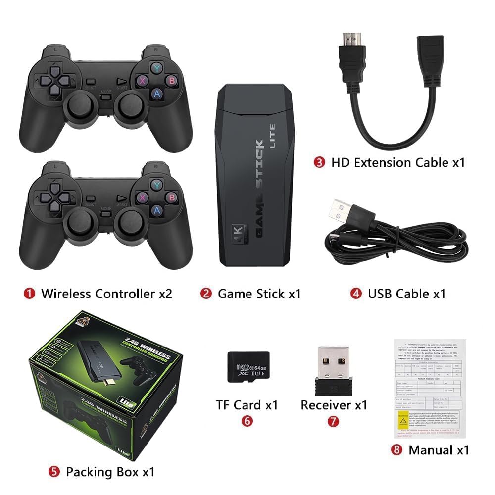 2027 Retro Gaming Console, 20,748+ Retro Game Stick, 27 Emulators U562