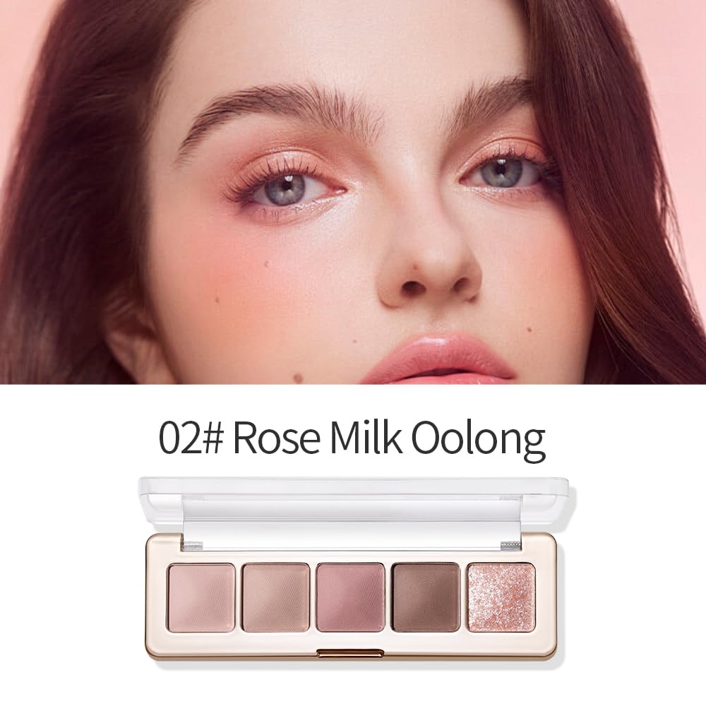 Pink Brown Neutral Matte Eyeshadow Palette O807135