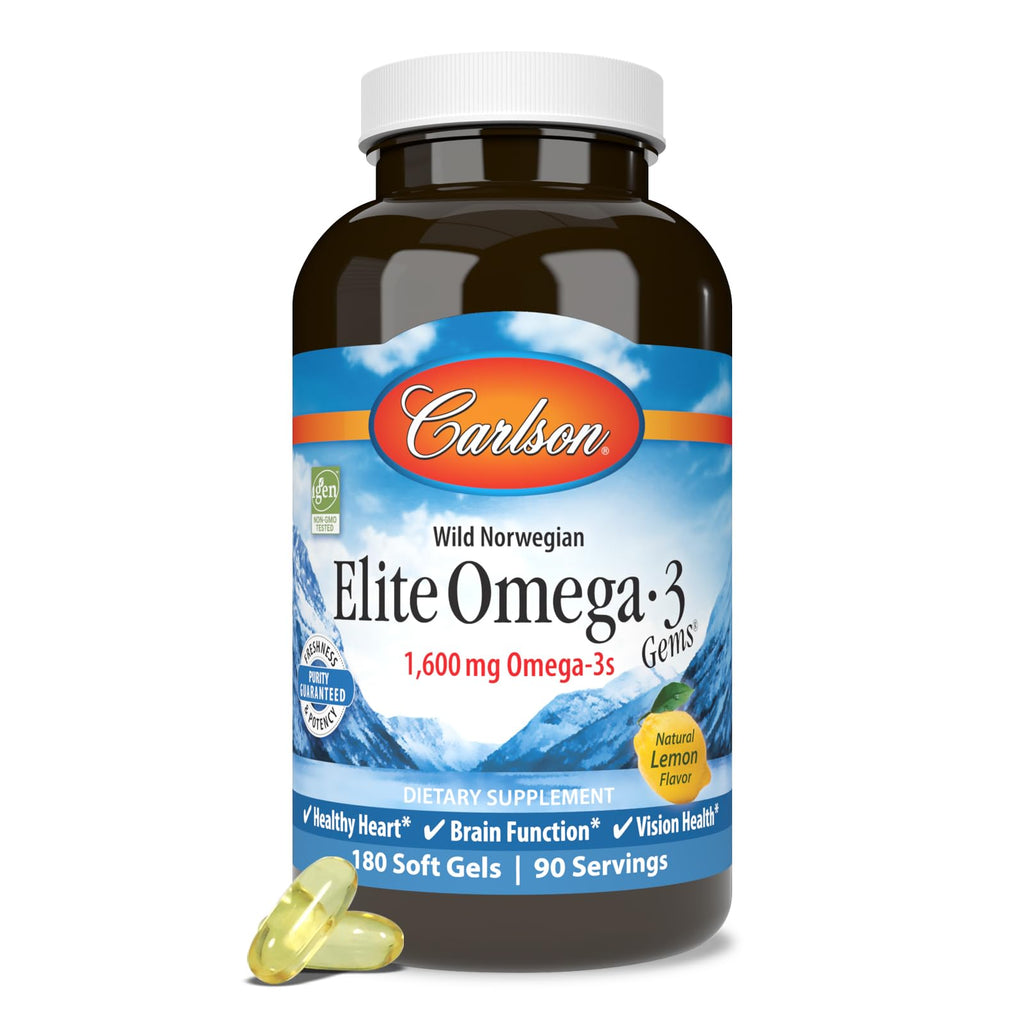 Omega-3 1600 mg Lemon 180 Softgels K450045