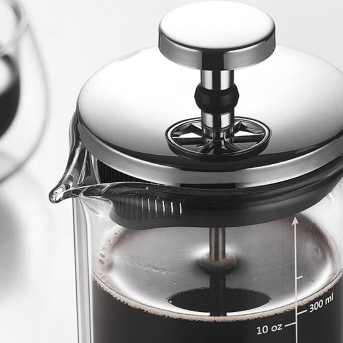 Double Walled Borosilicate Glass Coffee Pot J7277