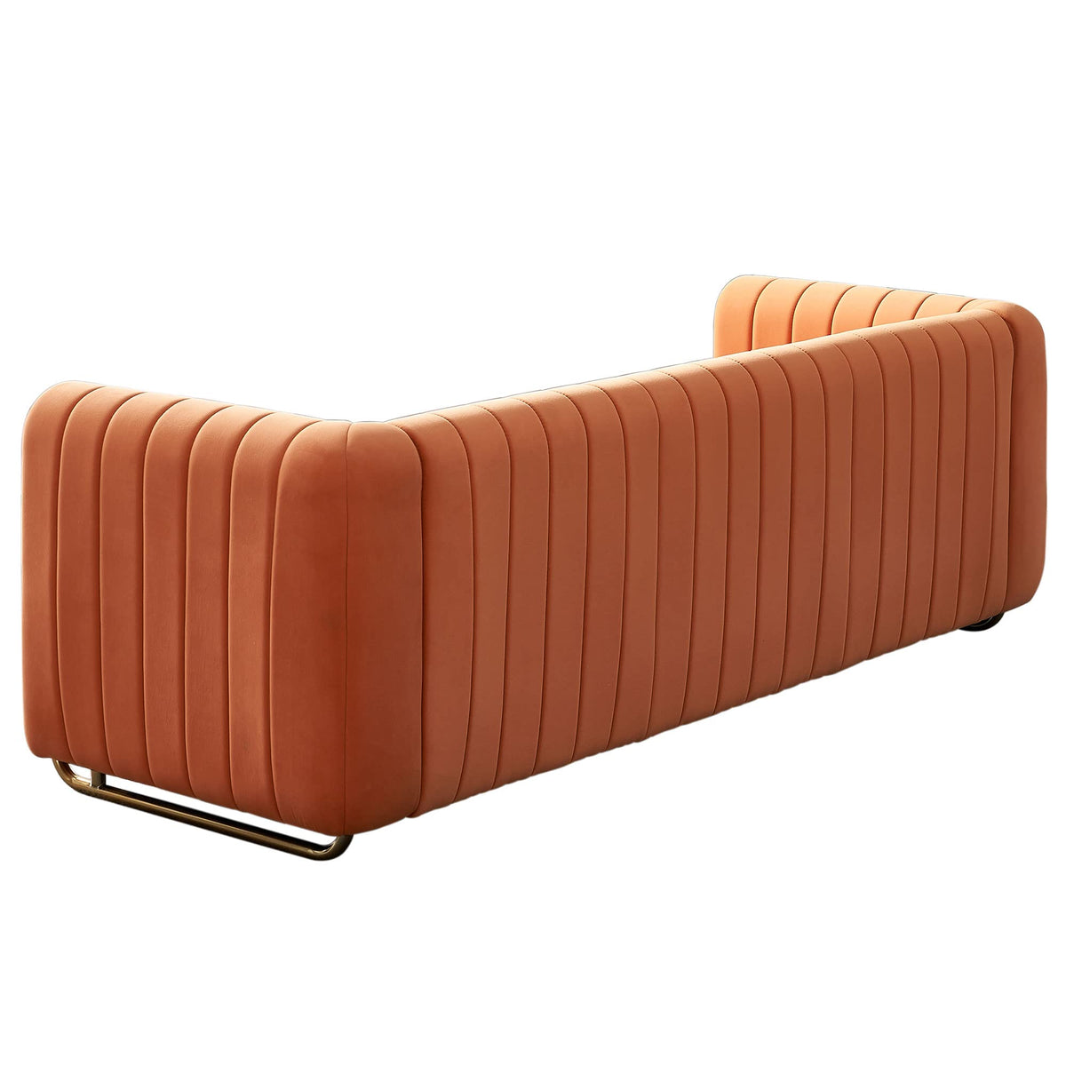 Tufted Velvet Sofa with Golden Metal Legs P48012