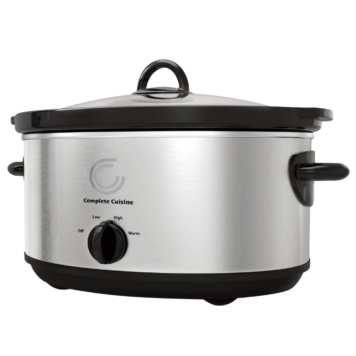 7-Quart Oval Stainless-Steel Slow Cooker Q27838