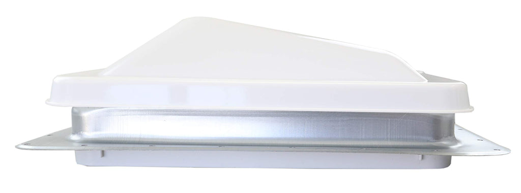 White Manual Crank RV Roof Vent with Screen R740