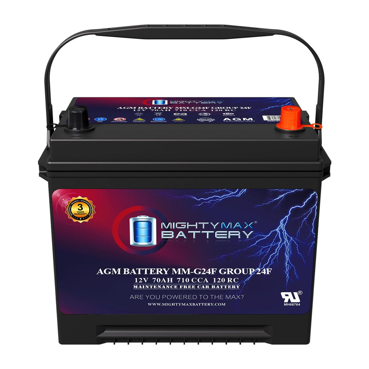 12V 70Ah AGM Replacement Battery U427