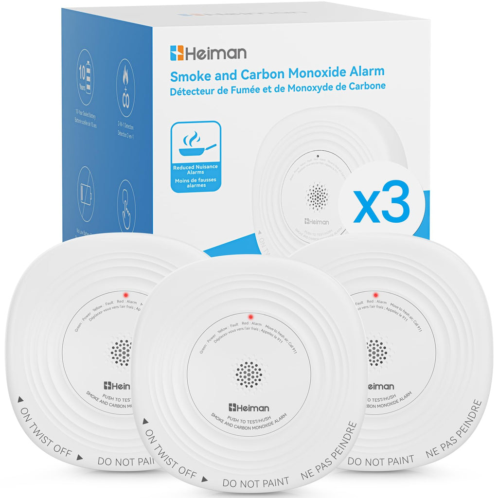Smoke and Carbon Monoxide Detector 3-Pack S60761