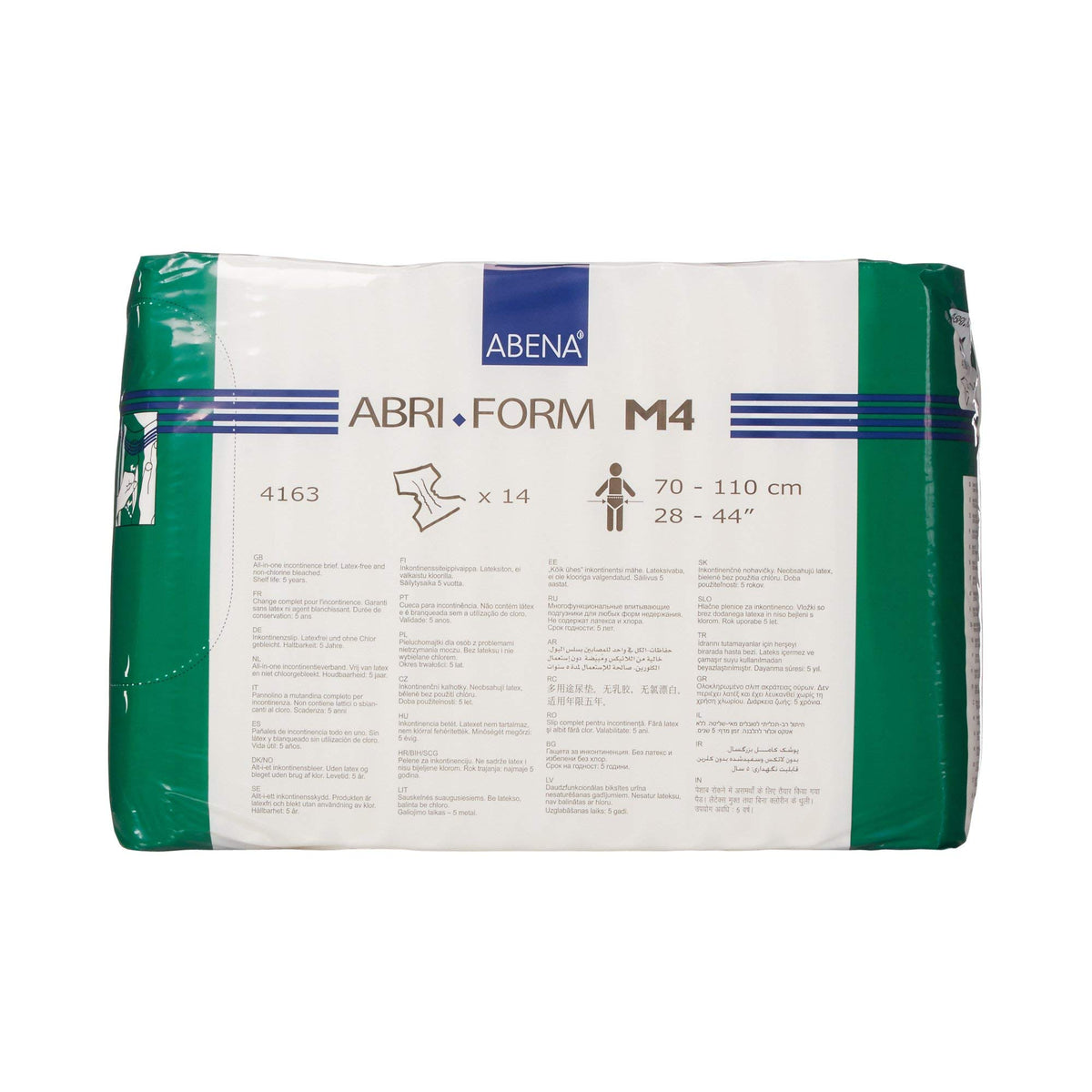 Plastic-Backed Briefs Medium 42 Count X5068