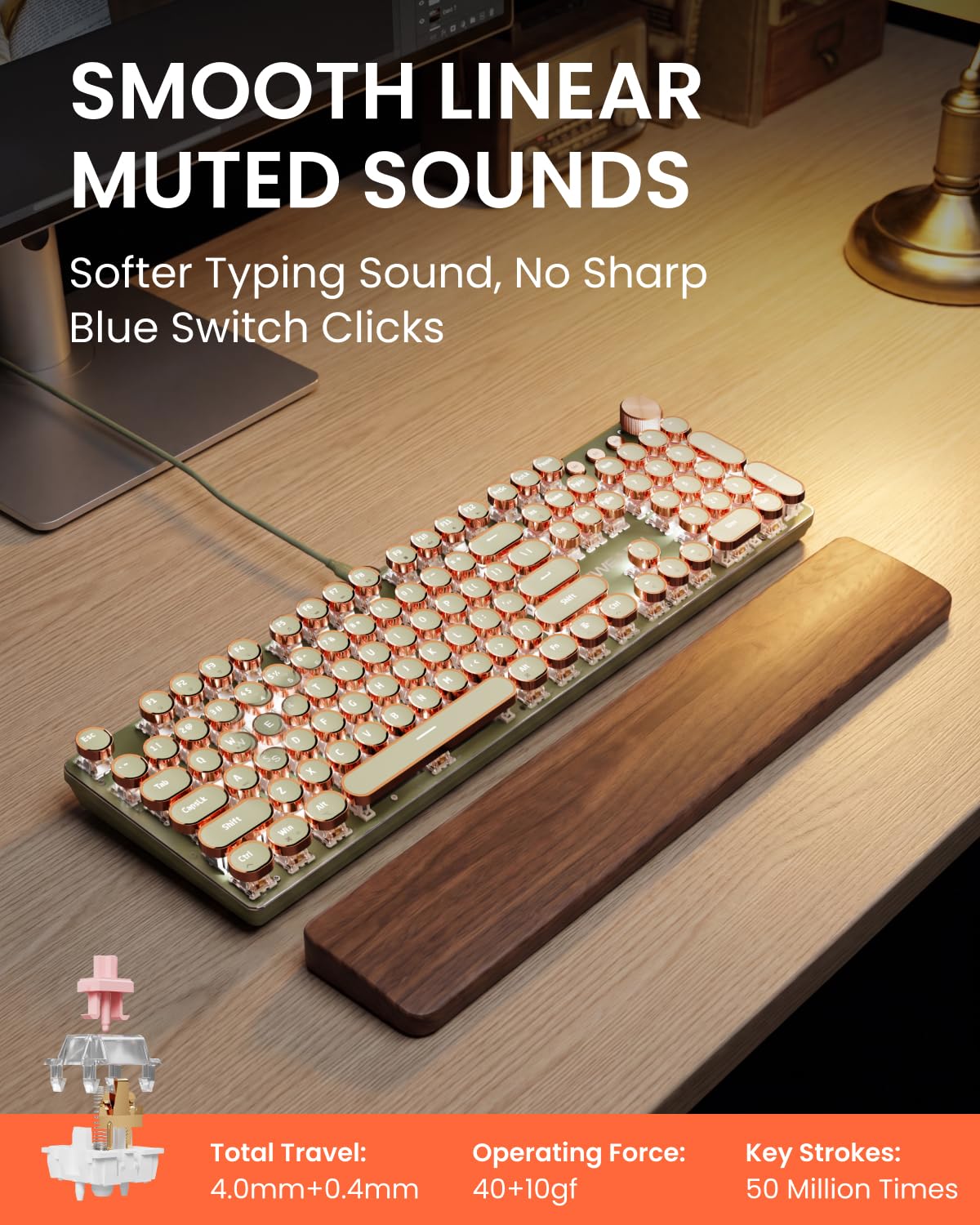 Typewriter Style Mechanical Keyboard K325