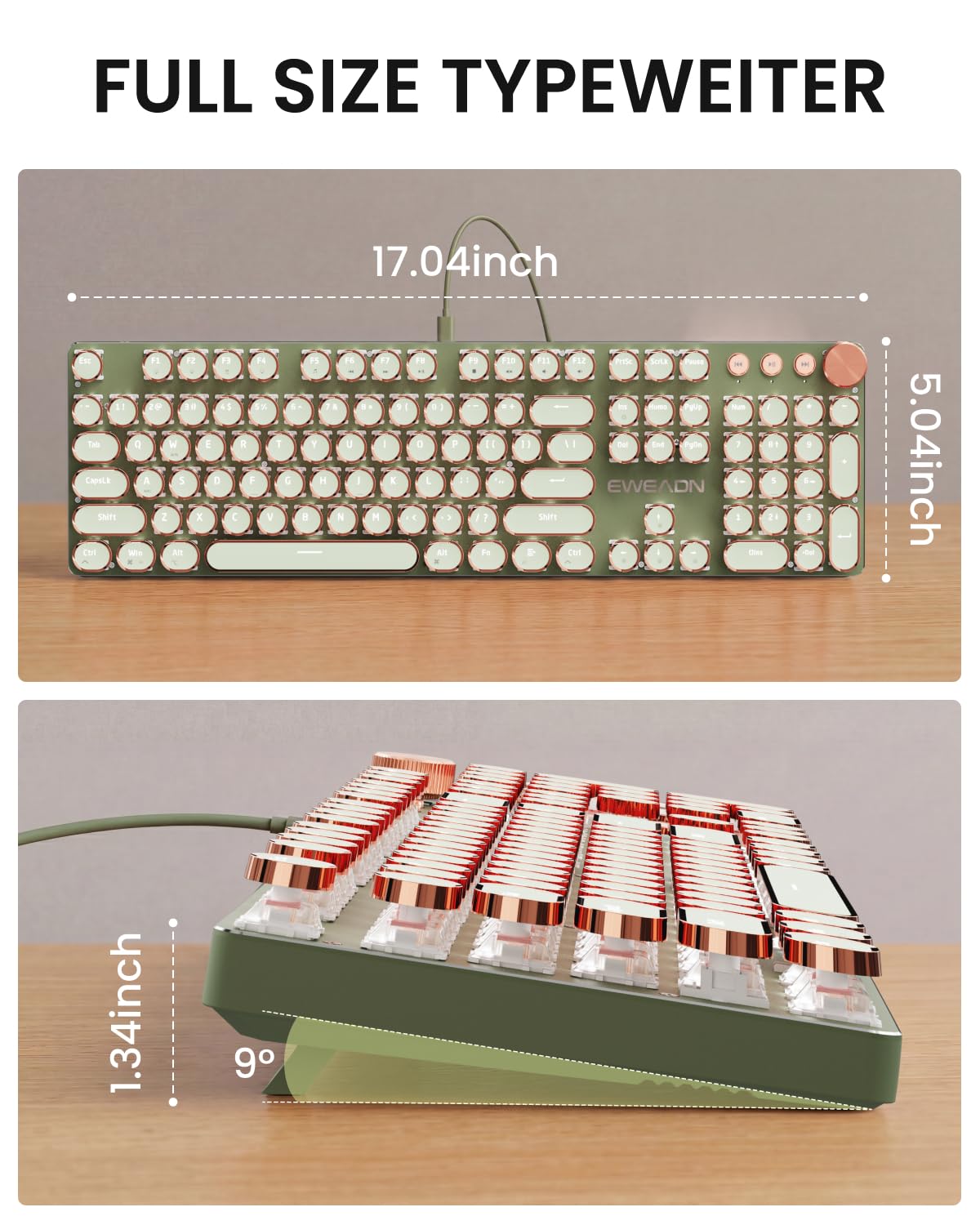 Typewriter Style Mechanical Keyboard K325