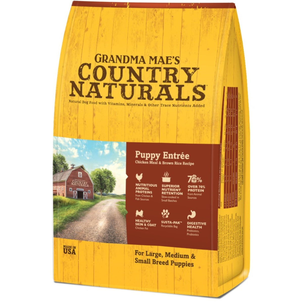 Chicken & Brown Rice Dry Dog Food 12 LB Bag U678318