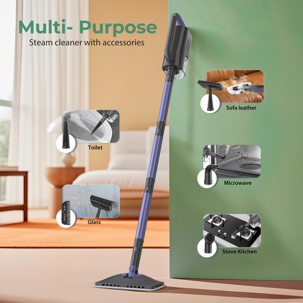 Steam Mop with 400ML Water Tank 6-in-1 Accessories Q5821