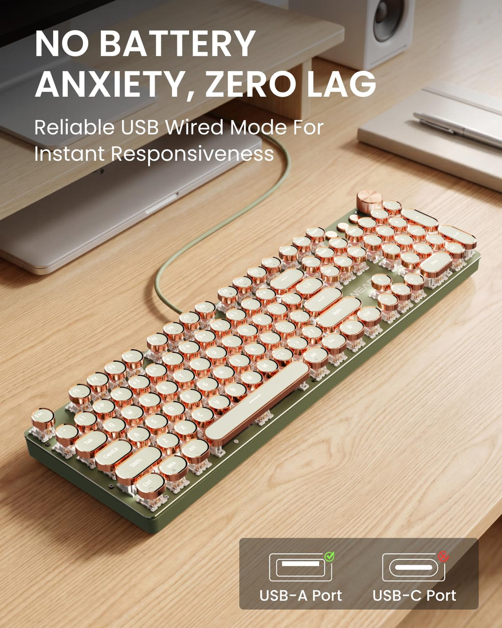 Typewriter Style Mechanical Keyboard K325