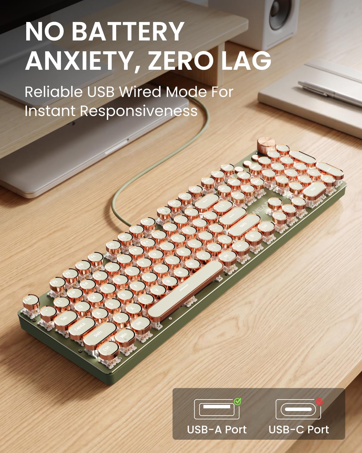 Typewriter Style Mechanical Keyboard K325