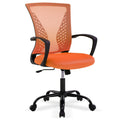 Orange Adjustable Mesh Ergonomic Office Chair with Lumbar Support Q651786