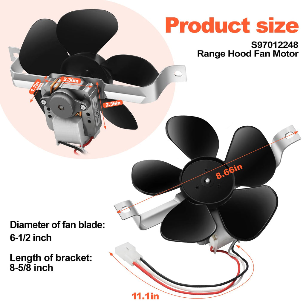 Range Hood Fan Motor H9114