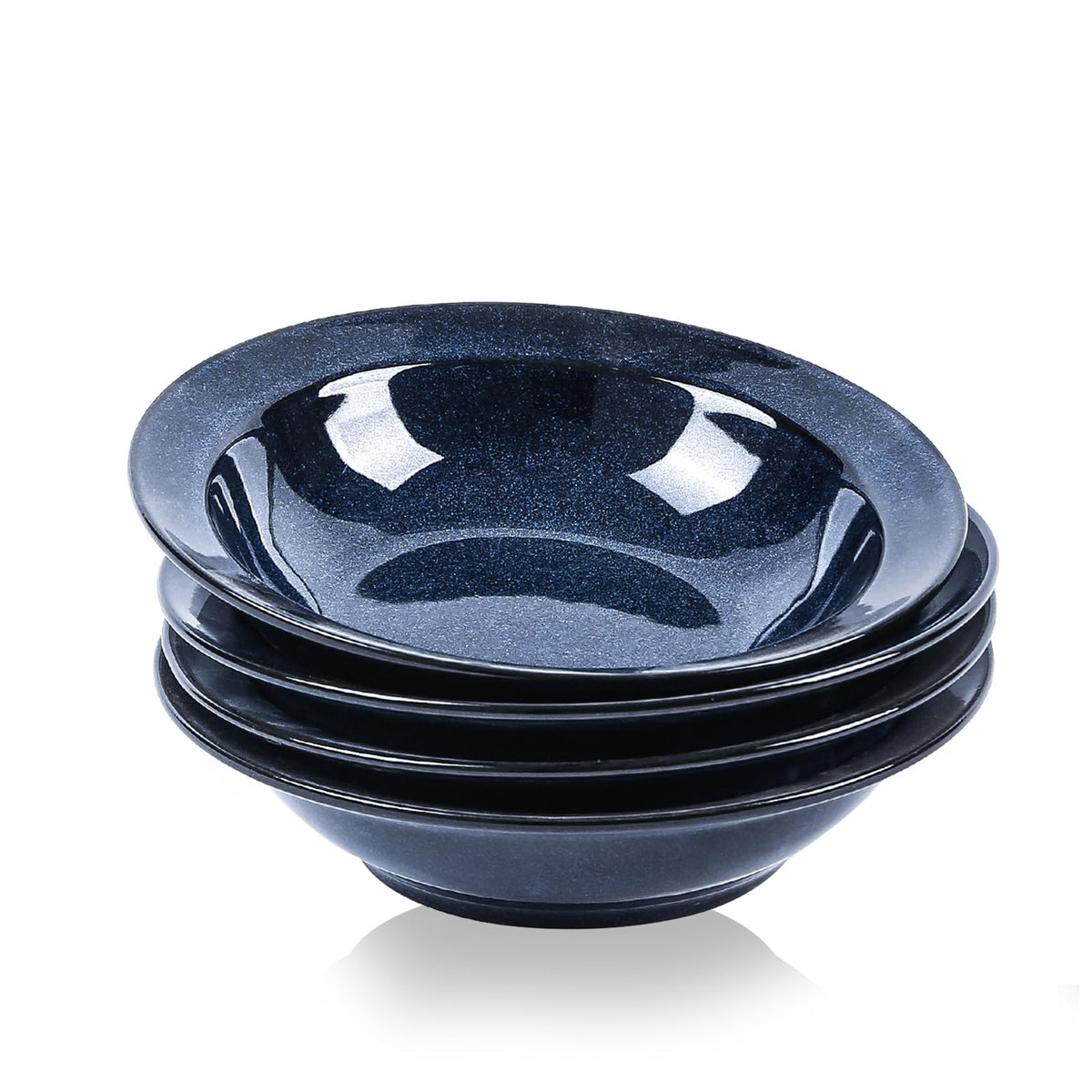 Blue 27oz Ceramic Soup Bowls Set of 4 A434491