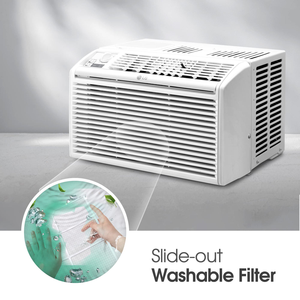 5000 BTU White Window Air Conditioner L2525