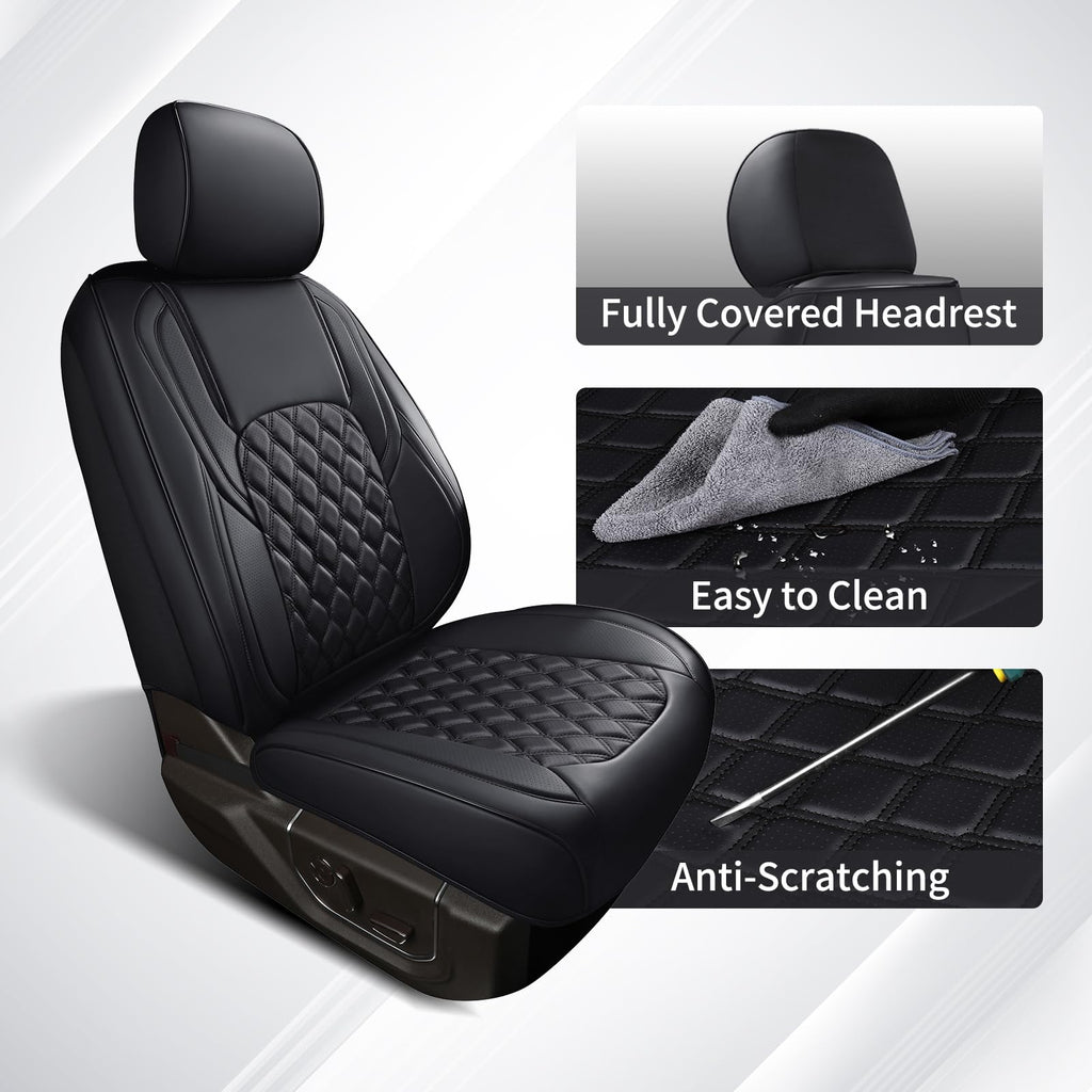 Leather Full Set Pickup Truck Seat Covers V1558