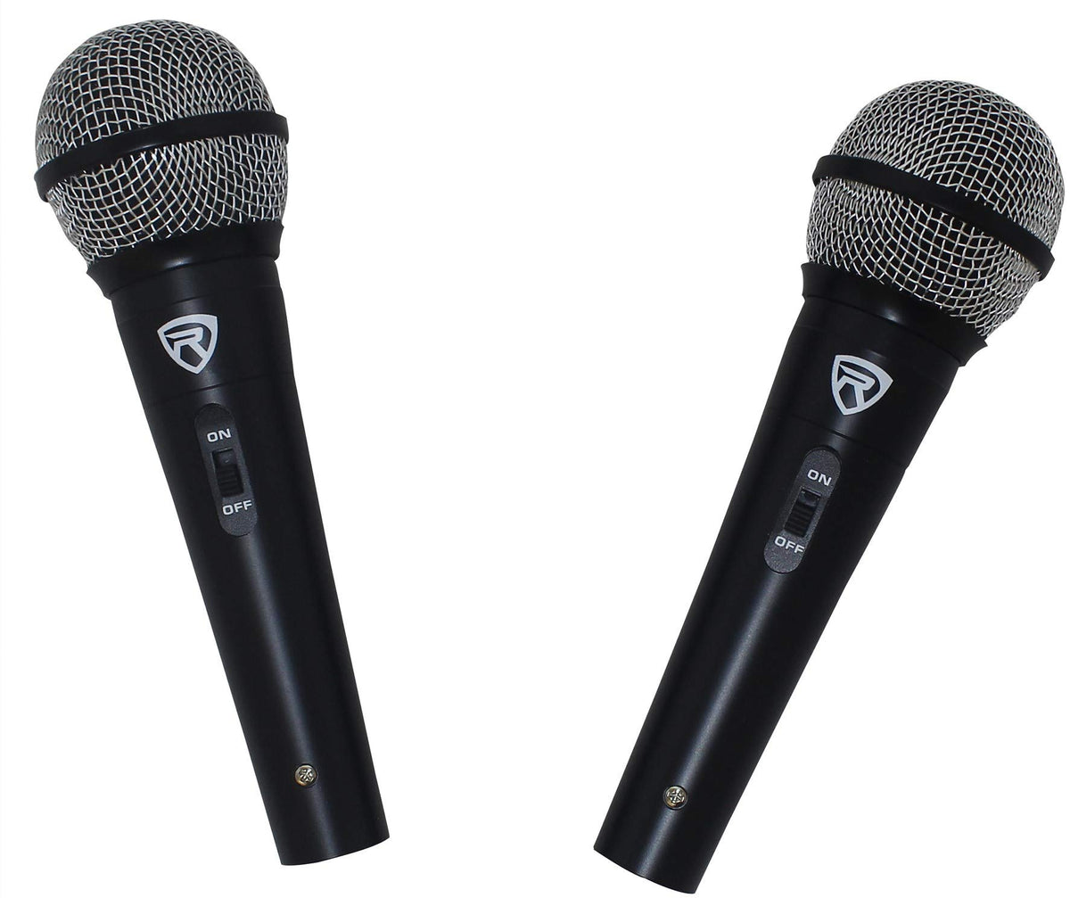 12 Inch Powered PA Speaker System with Mixer and Microphones R637413