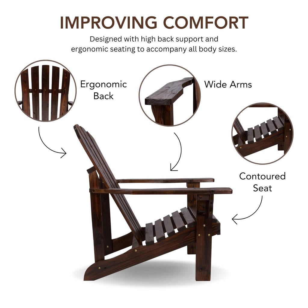 Wooden Adirondack Chair L164