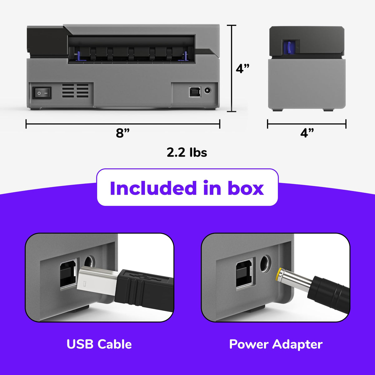 USB 4x6 Thermal Printer U189