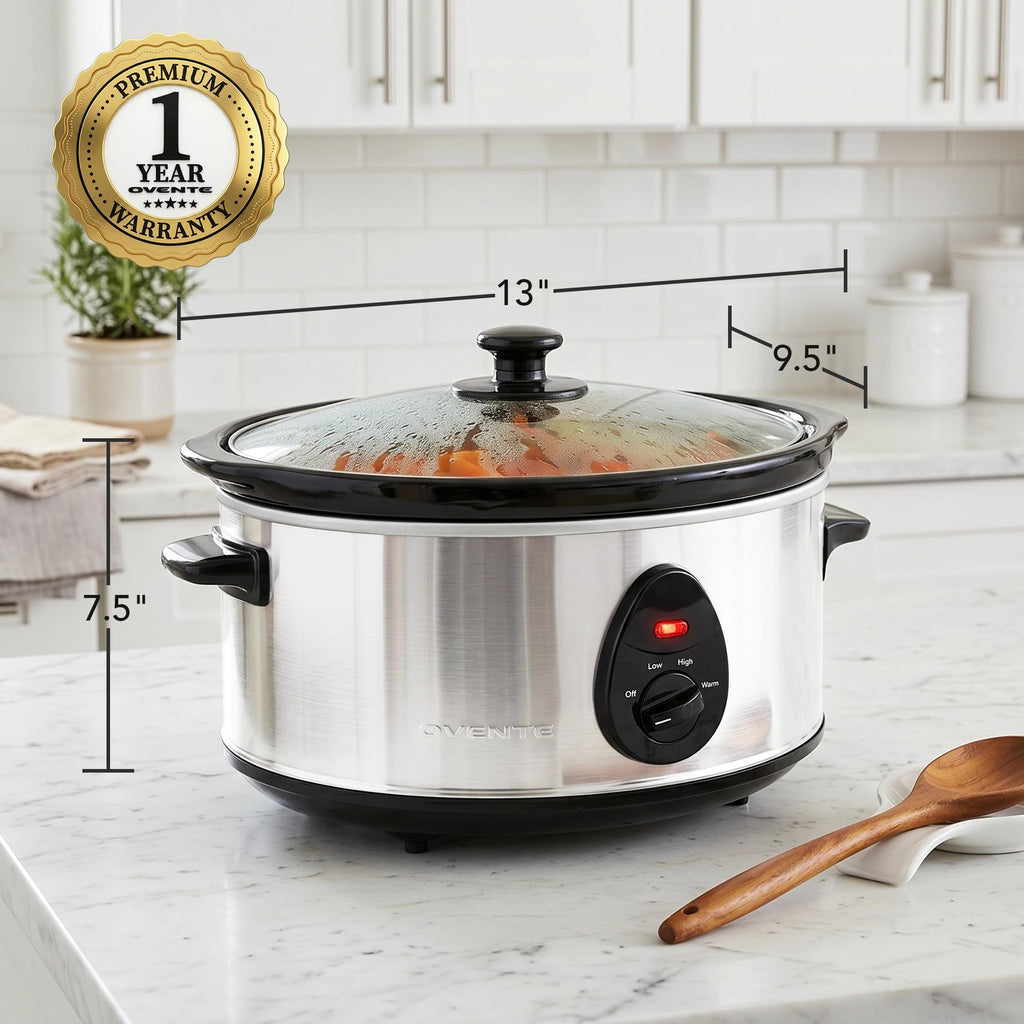 3.7 Qt Electric Slow Cooker P168