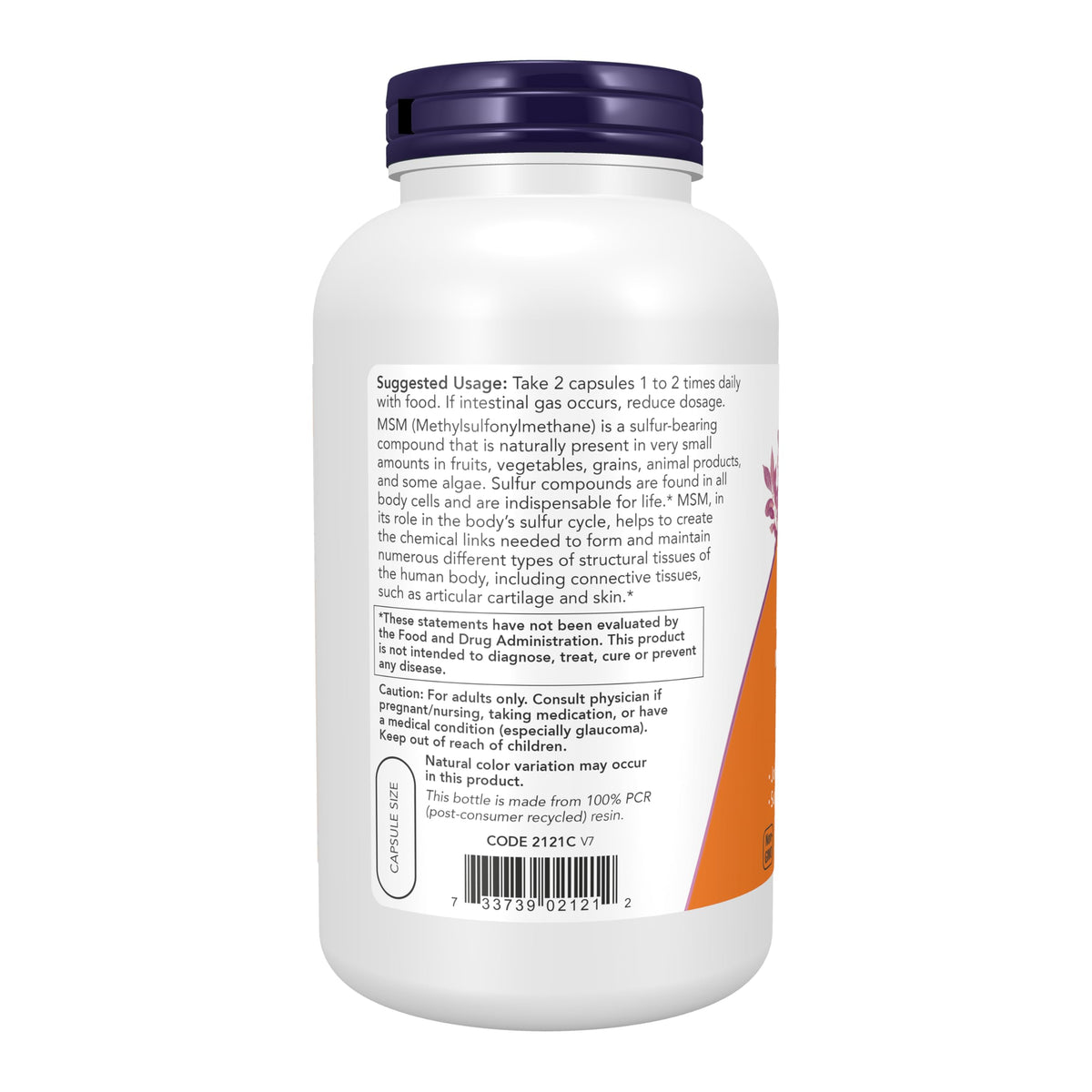 MSM 1,000 mg 240 Veg Caps W537479