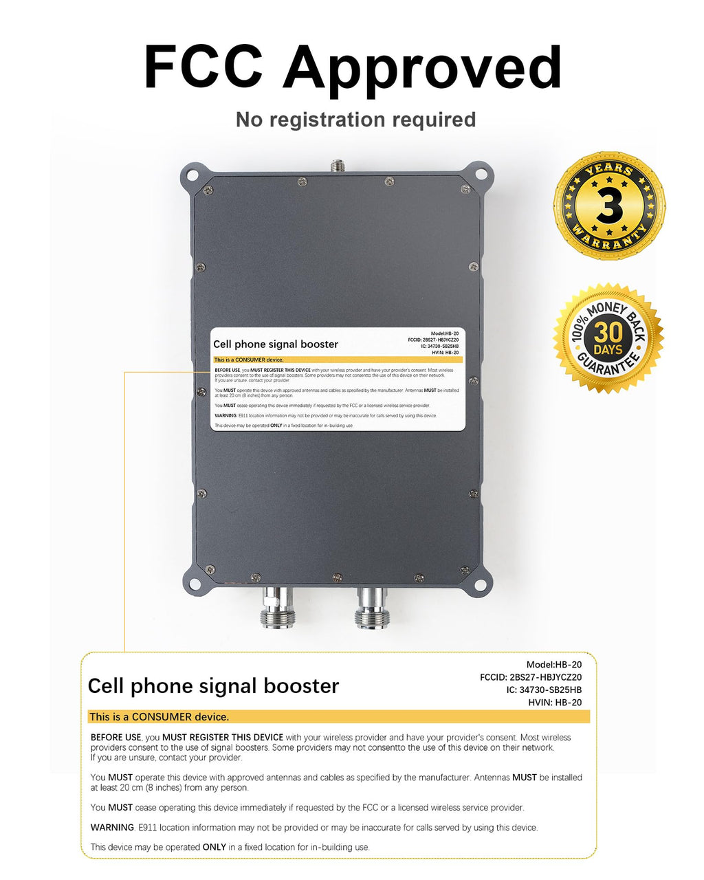 Cell Phone Signal Booster for 5G 4G LTE C53423