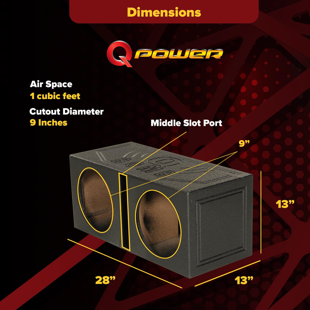 Dual 10 Inch Vented Port Subwoofer Box N952329