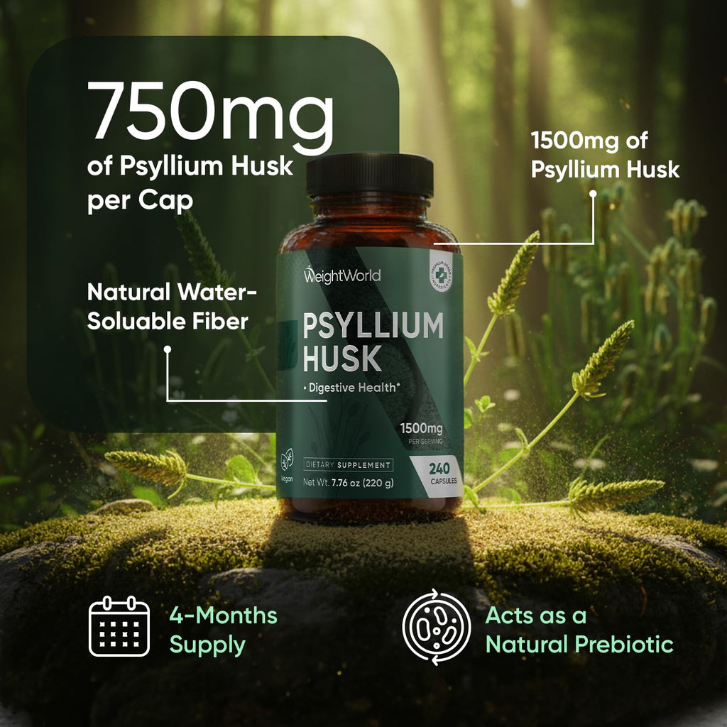Psyllium Husk Capsules 1500mg P8783