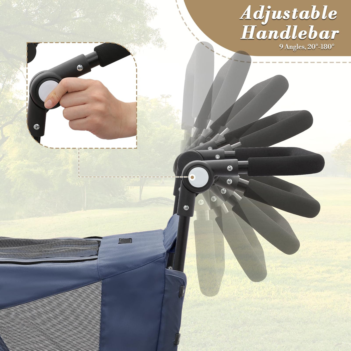 Blue Pet Stroller X367393
